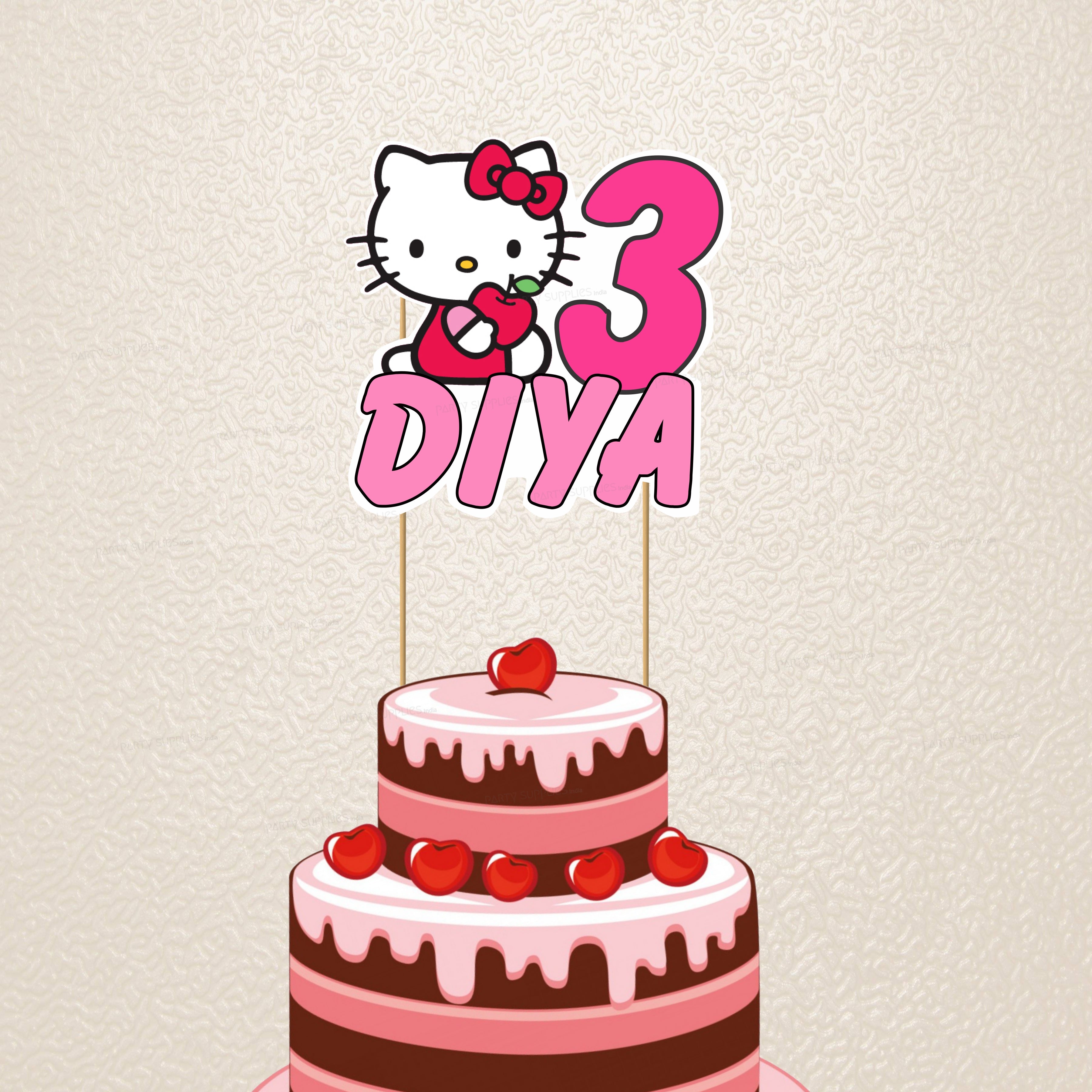 Baking with Roxana's Cakes: 1st Birthday Cake Hello Kitty themed