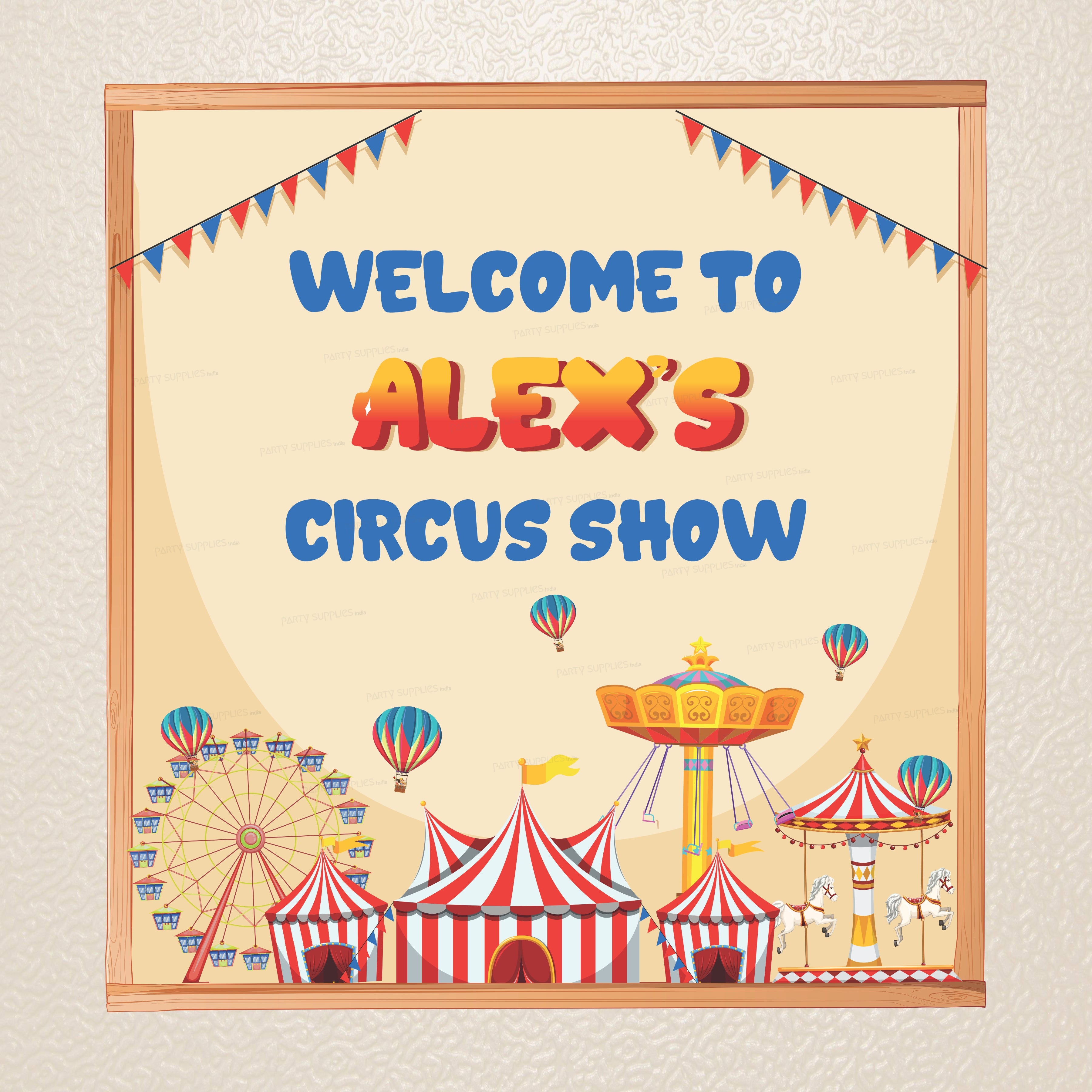 Circus Theme Backdrop