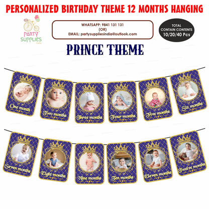 Prince  Theme 12 Months Photo Banner