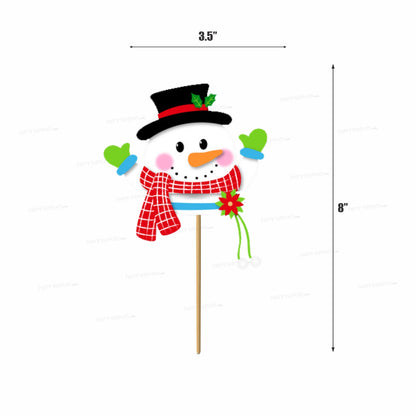 PSI Christmas Theme Cup Cake Topper - 02