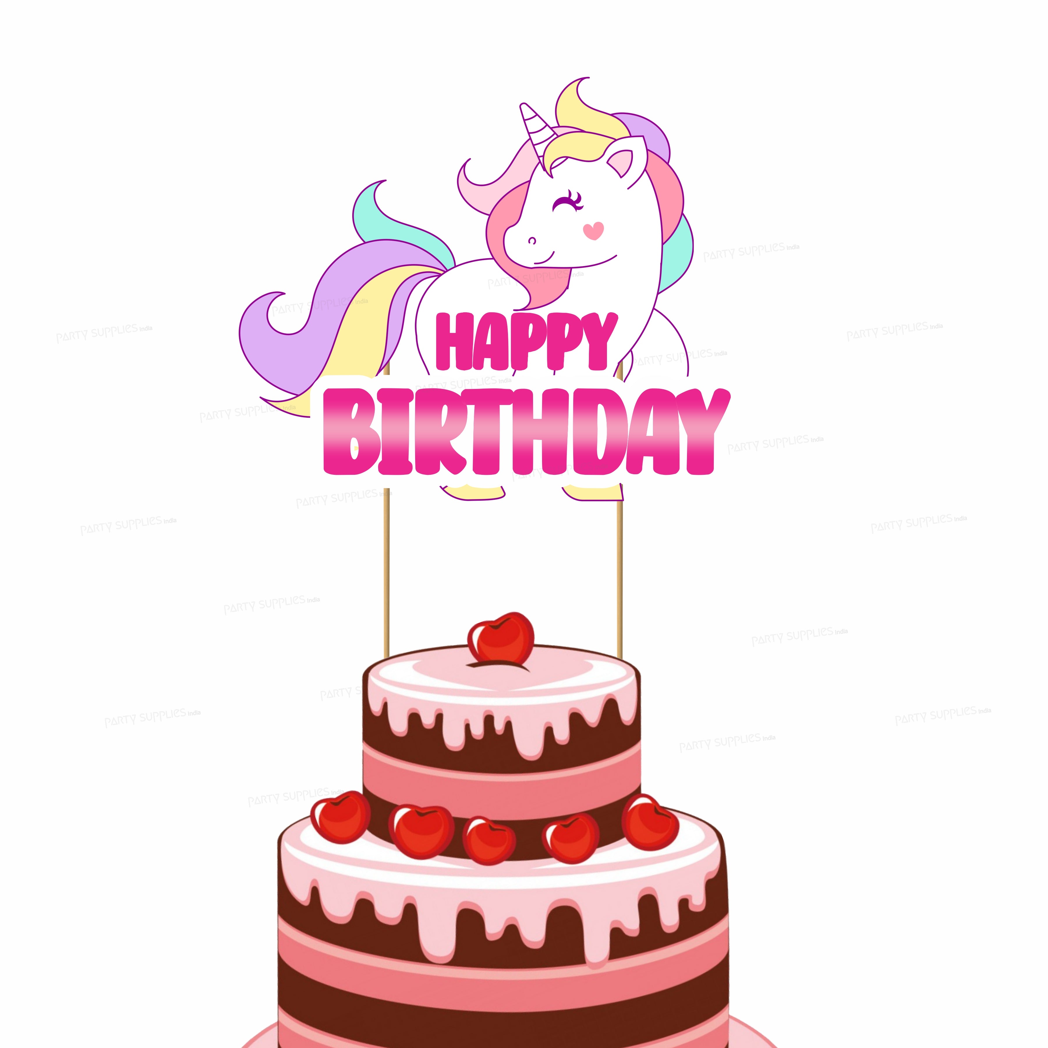 Buy Unicorn Cake Topper, Rainbow Topper, Unicorn Birthday Rainbow  Decoration Online in India - Etsy
