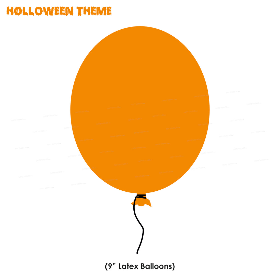 Halloween Theme Colour Balloon 60 Pcs