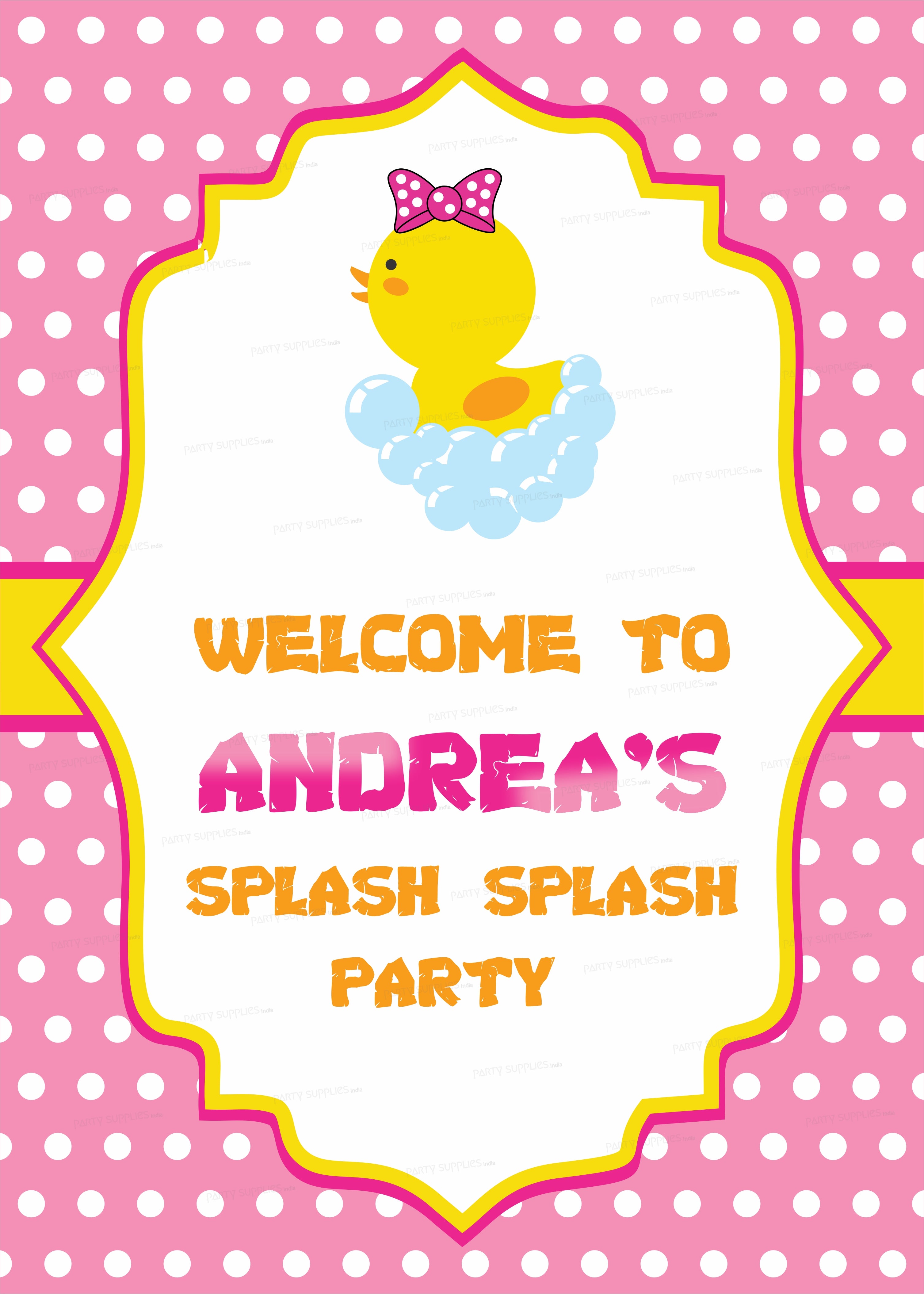 PSI Duck Theme Girl Welcome Board