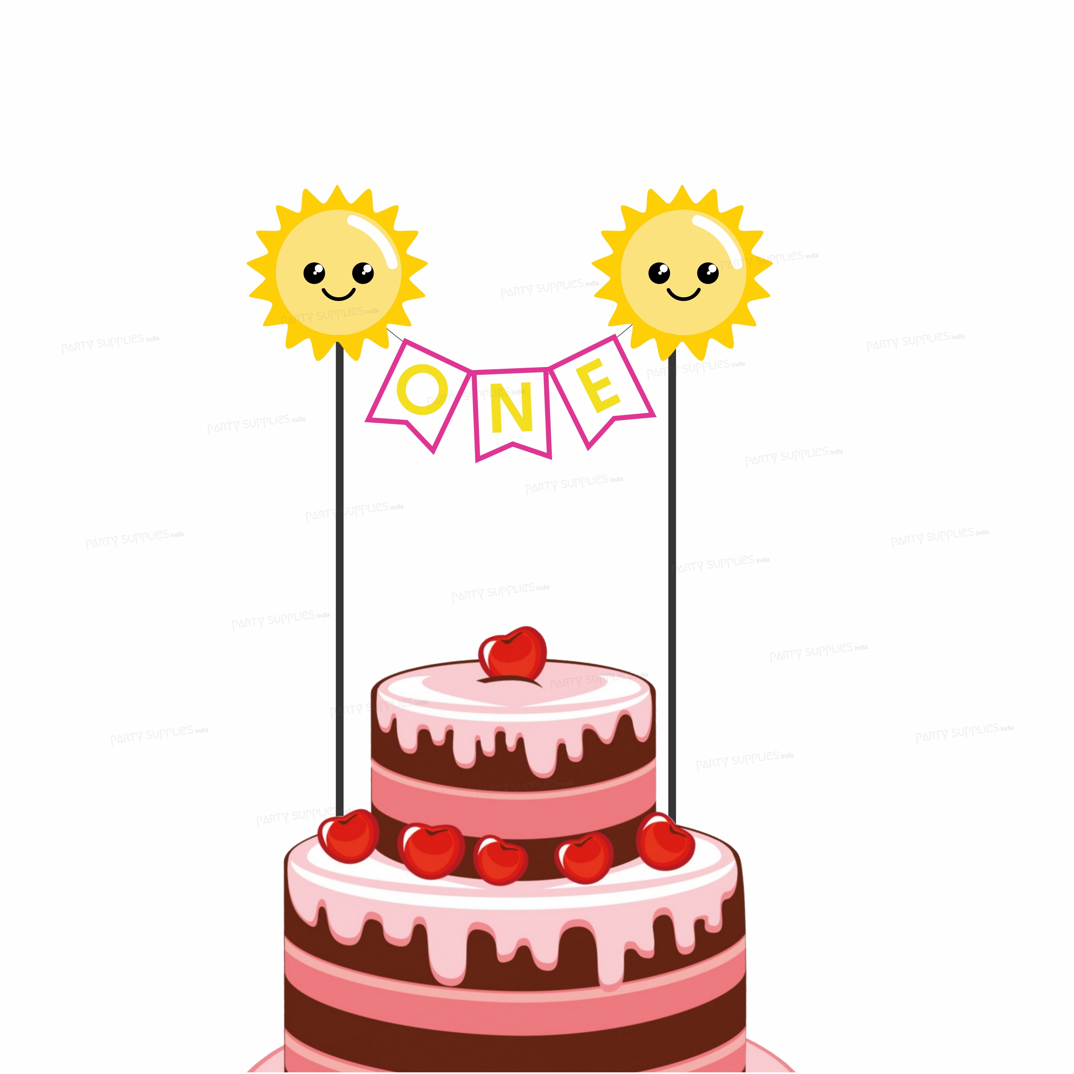 Little Sunshine Birthday Cake Detail | Detail of the top of … | Flickr