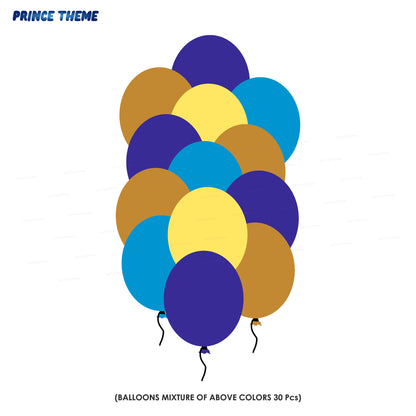 Prince Theme Colour 30 Pcs Balloons