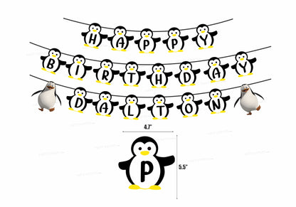 Penguin Theme Personalized Hanging