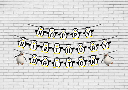 Penguin Theme Personalized Hanging