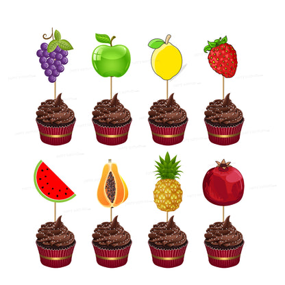 Fruits Theme Classic Cup Cake Topper