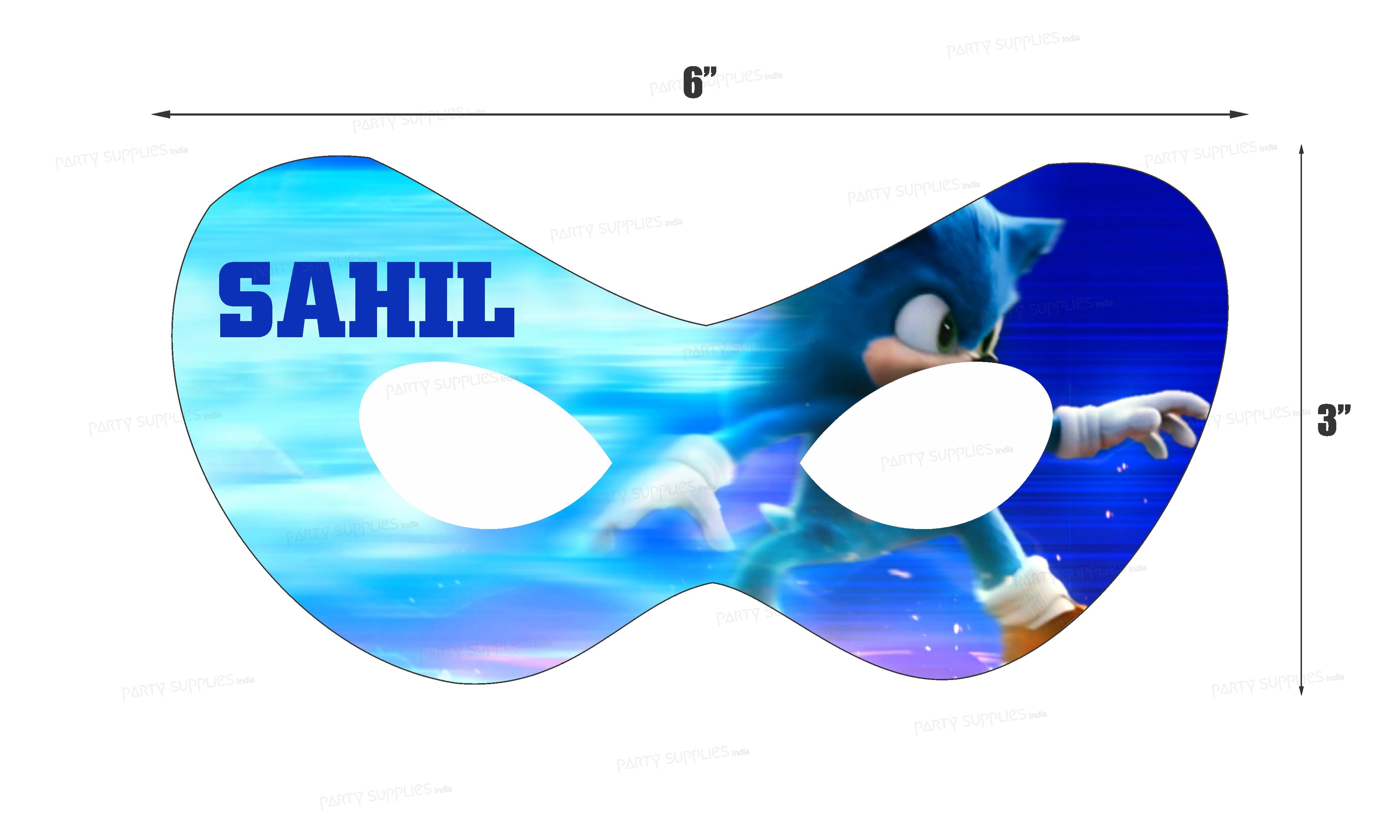 Sonic the Hedgehog Theme Personalized Eye Mask