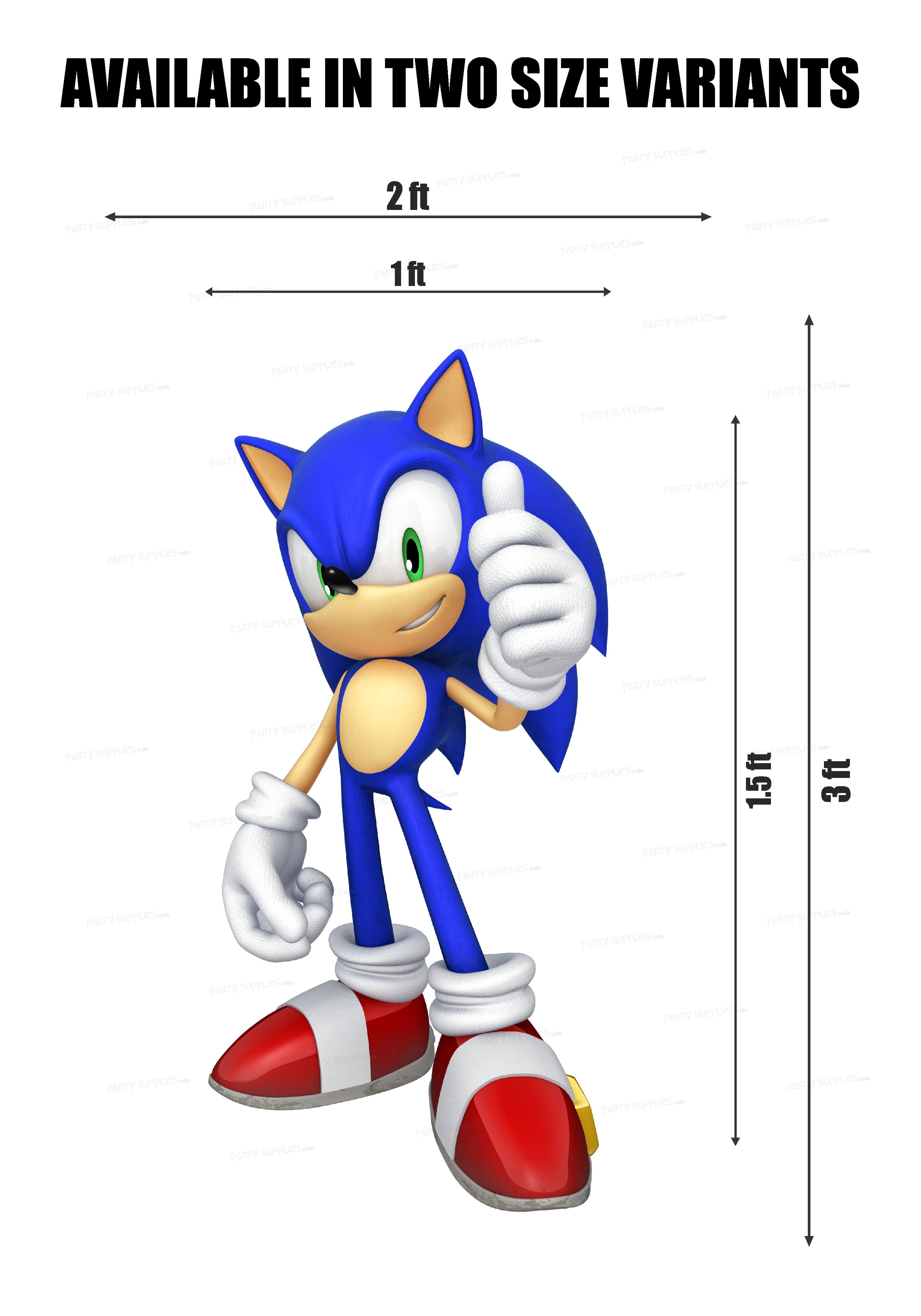 SONIC THE HEDGEHOG THEME Cutout STH-12