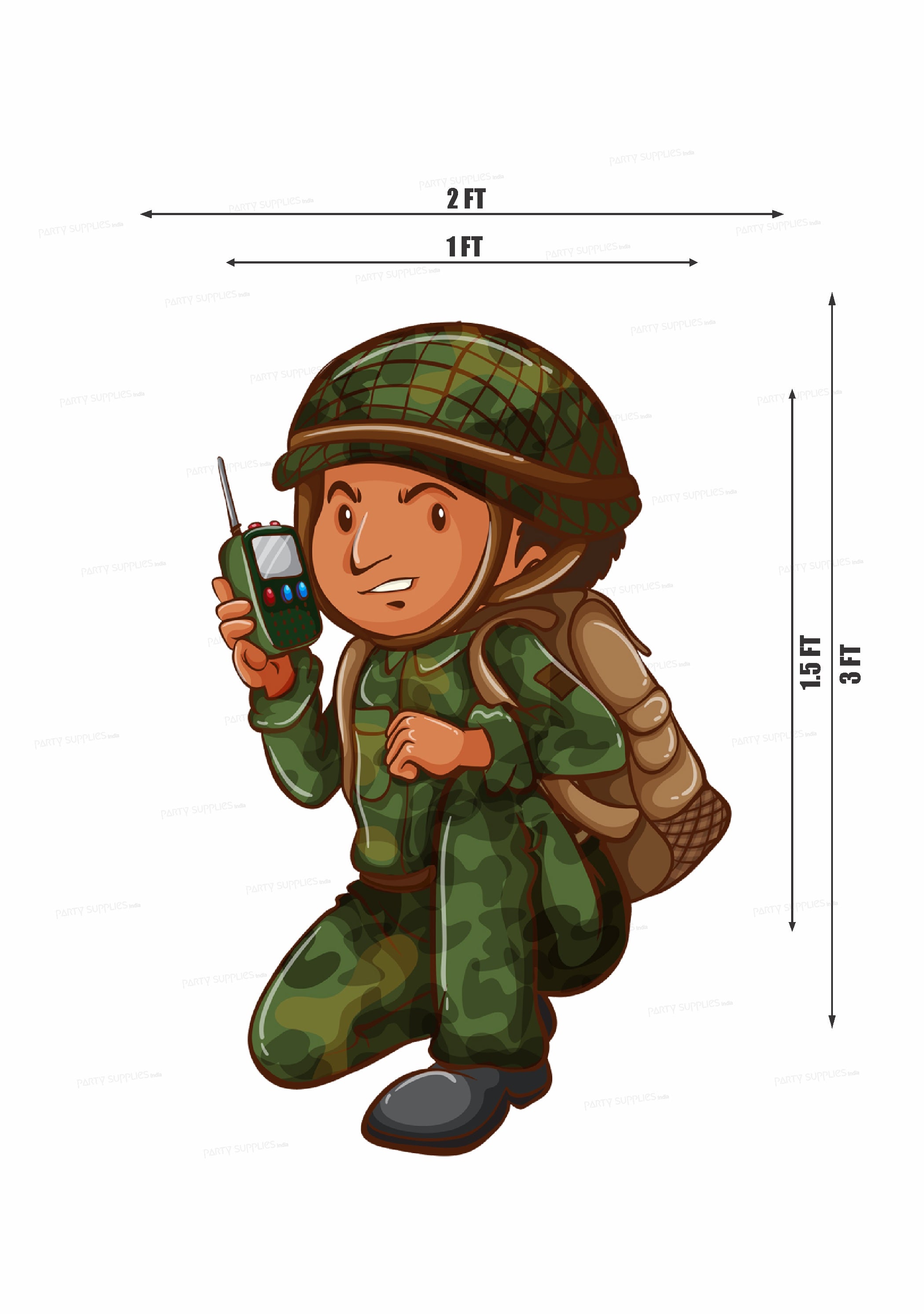 Military Theme Cutout MLT-03