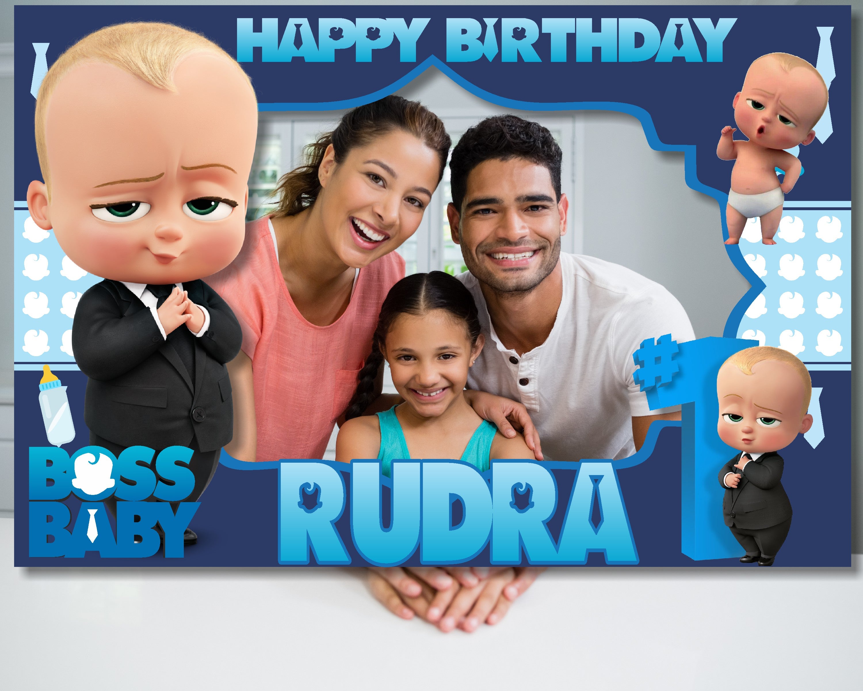 Boss Baby Theme Personalized Photobooth