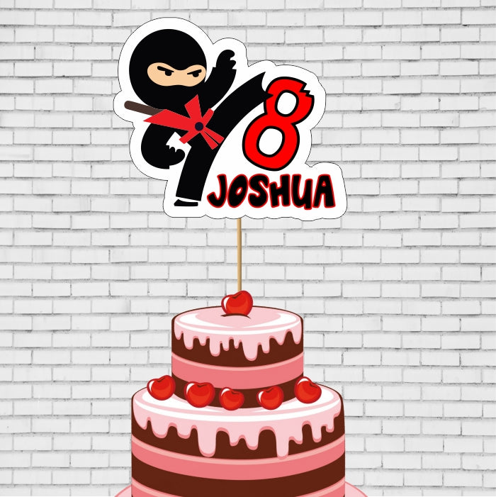 1pc Ninja Cake Topper Cake Insert Happy Birthday Cake Decoration Nijia Theme  Party Supplies | Save More With Clearance Deals | Temu Canada