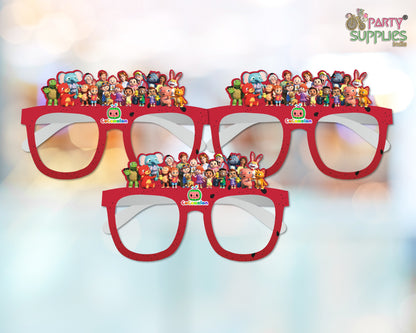 Cocomelon Girl theme Birthday Party glasses