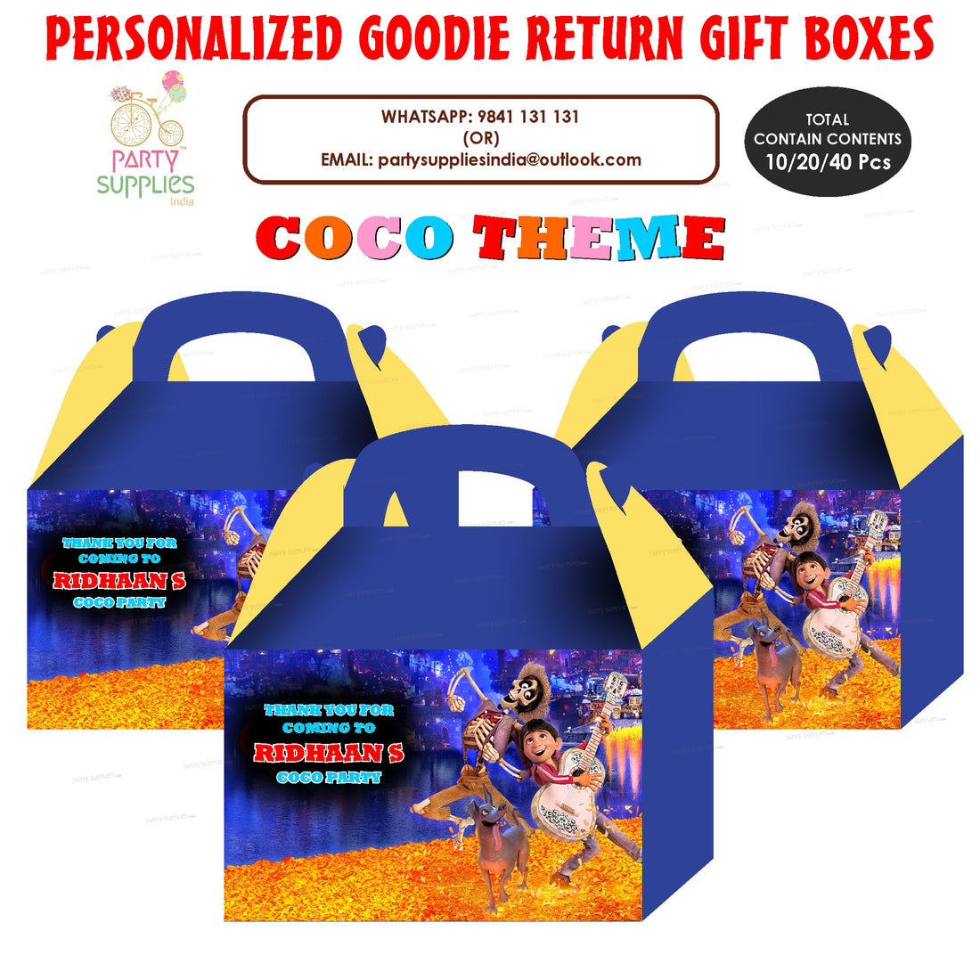 Guitar Coco Box, Coco Party Supplies, Template Box, Coco Printable