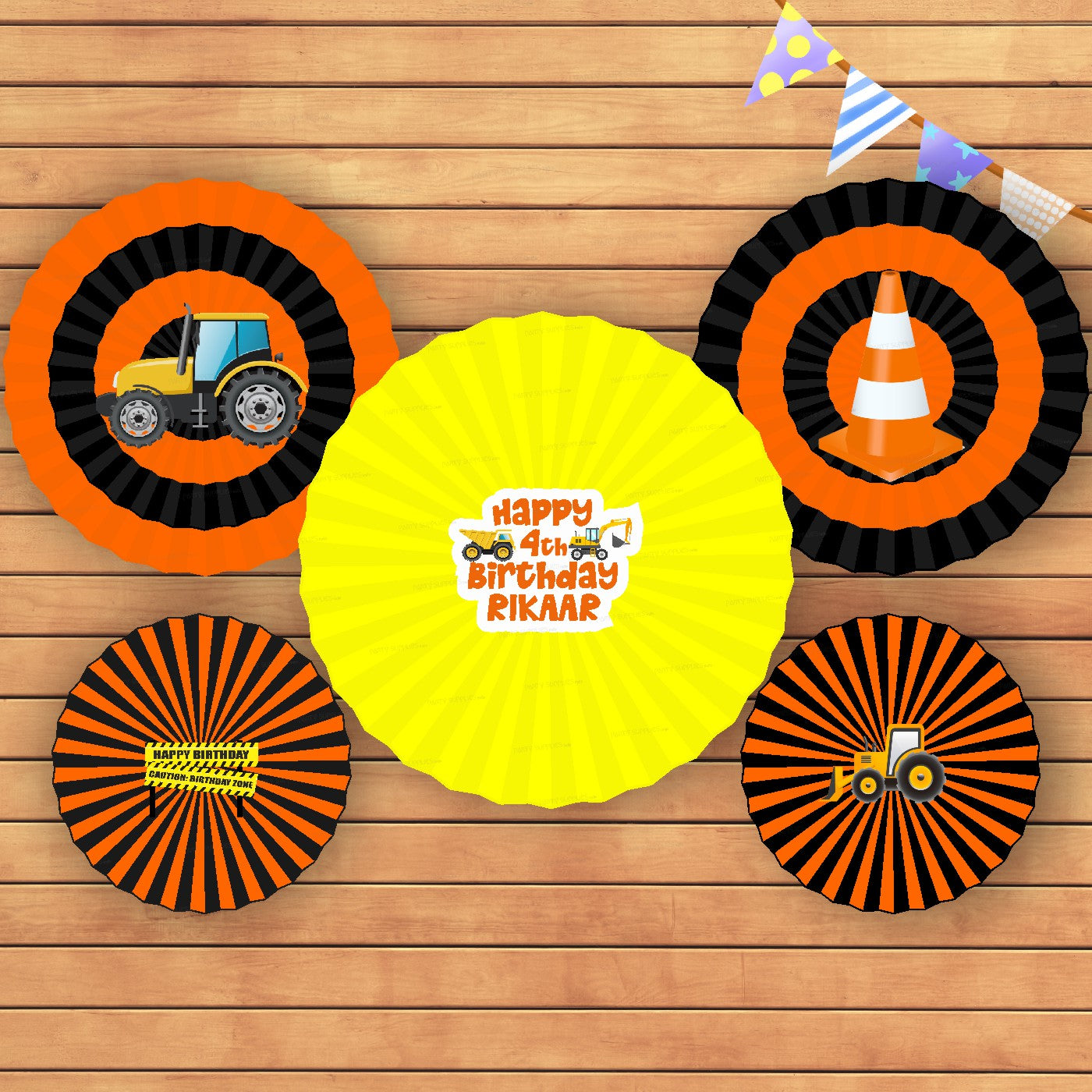 Construction Theme  Paper Fan