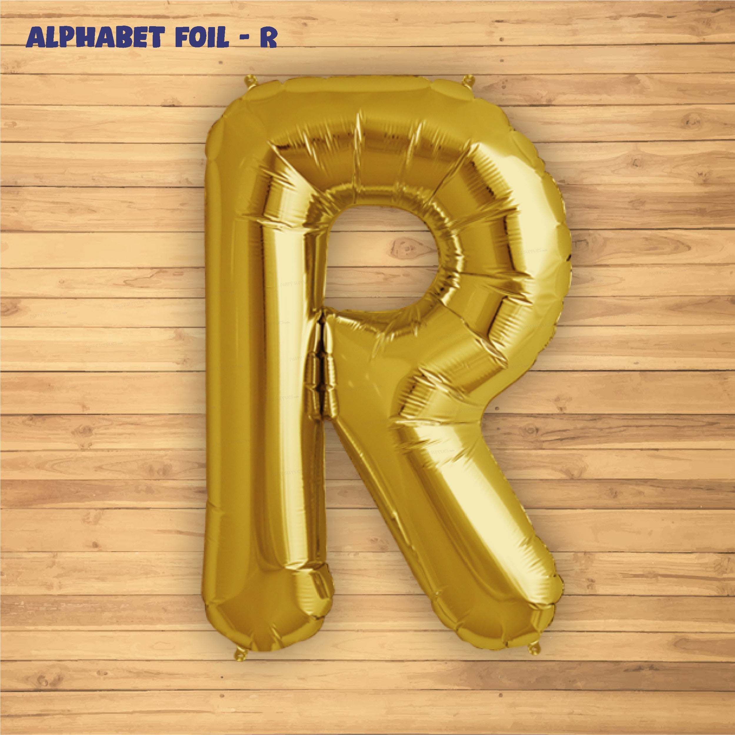 Alphabet R Premium Gold Foil Balloon