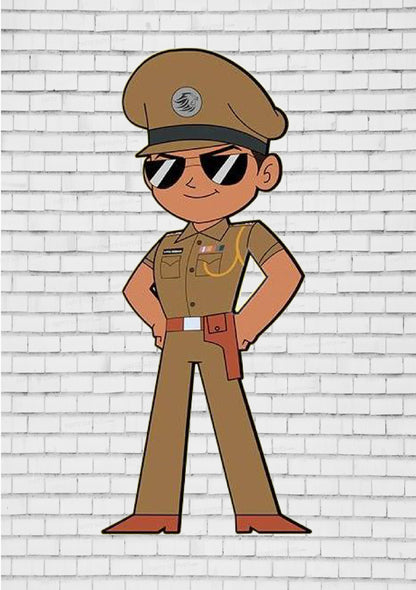 Little Singham Theme Cutout LSG-12