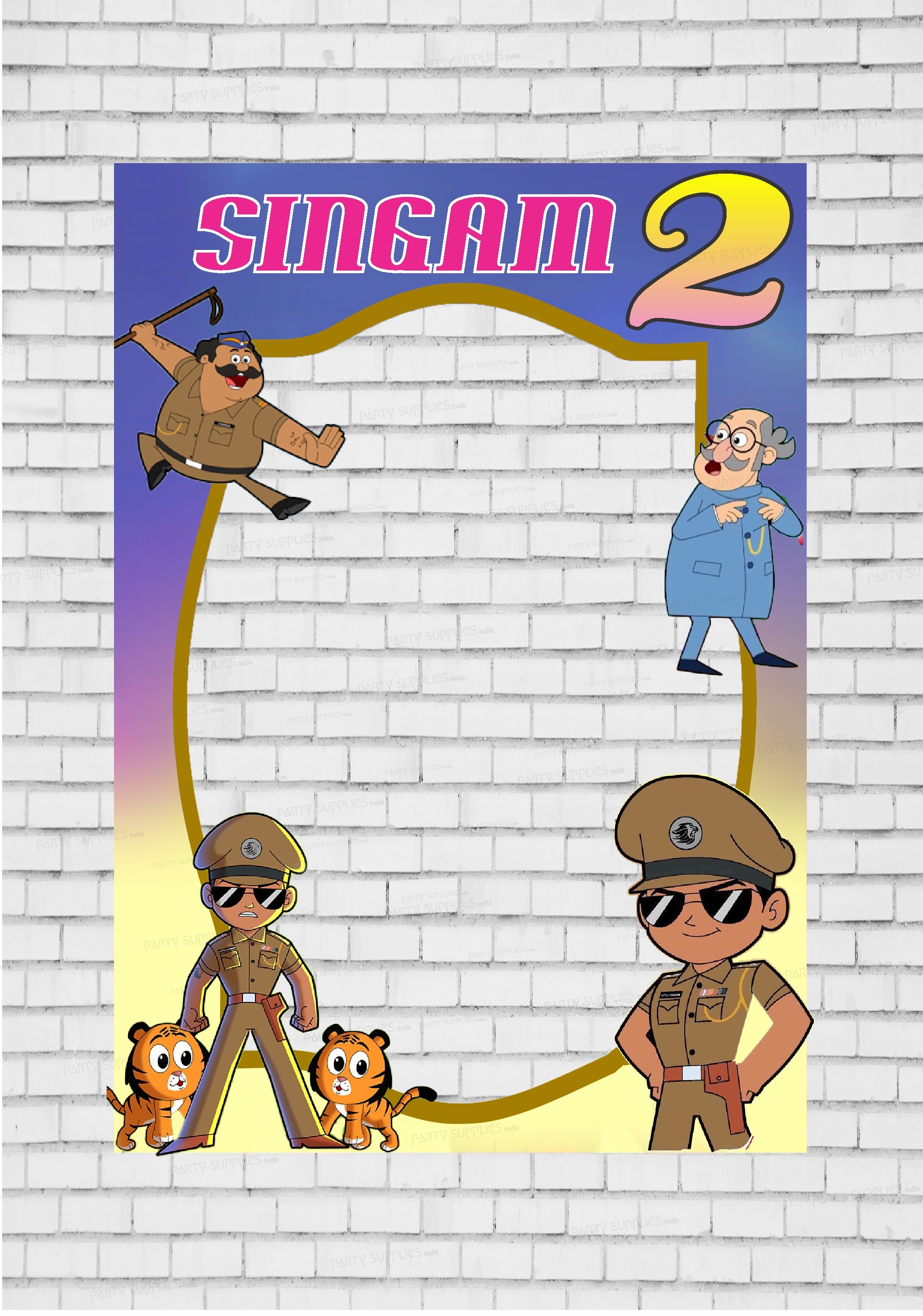 How to Draw Little Singham Cartoon with Lion Step by Step easy - YouTube