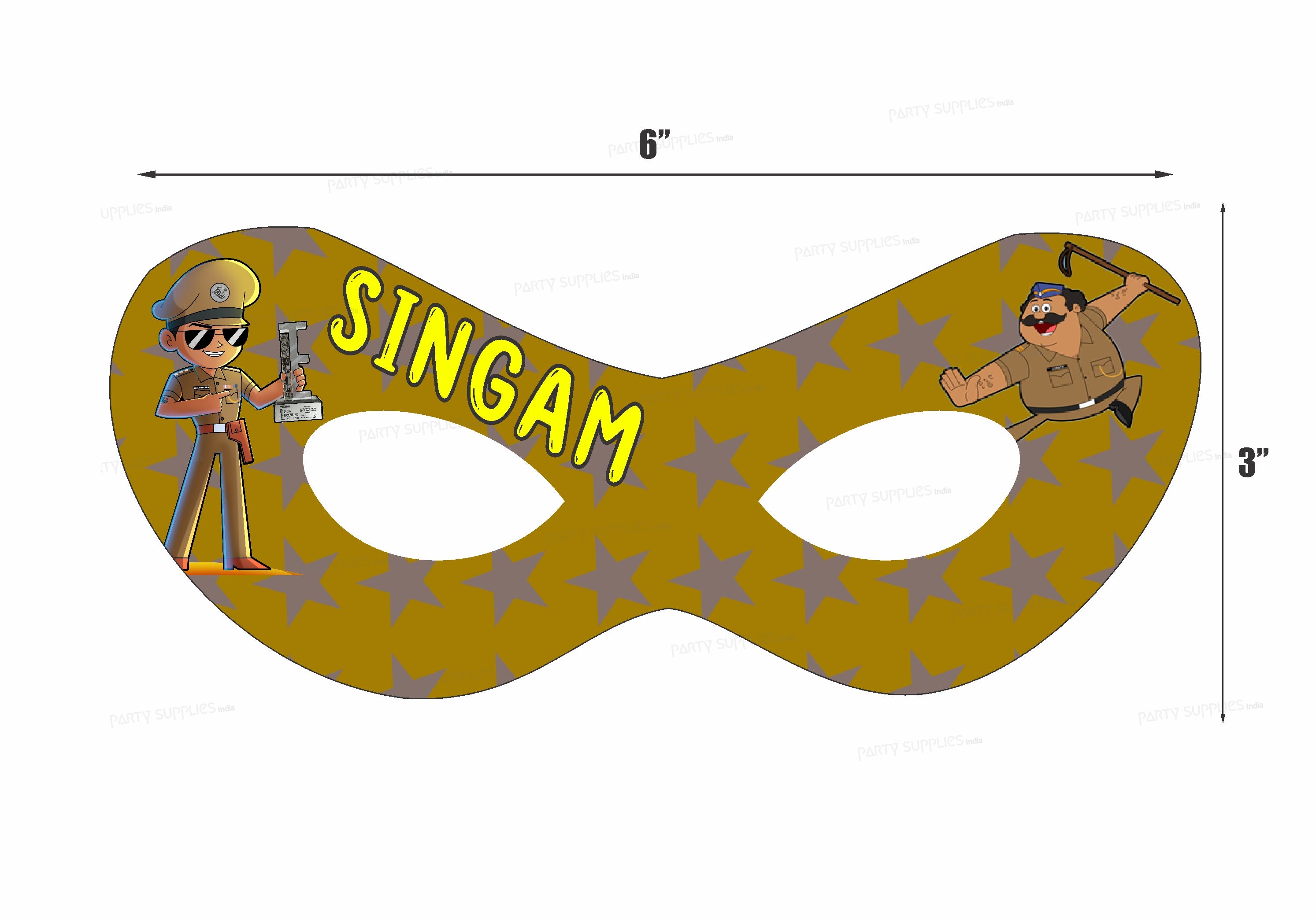 Little Singham Theme  Personalized  Eye Mask