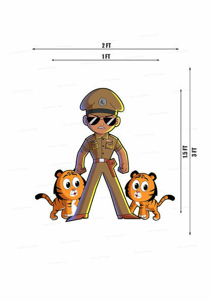 Little Singham Theme Cutout LSG-06