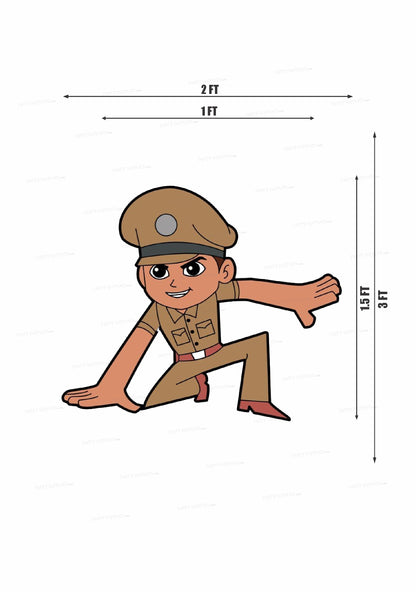 Little Singham Theme Cutout LSG-07