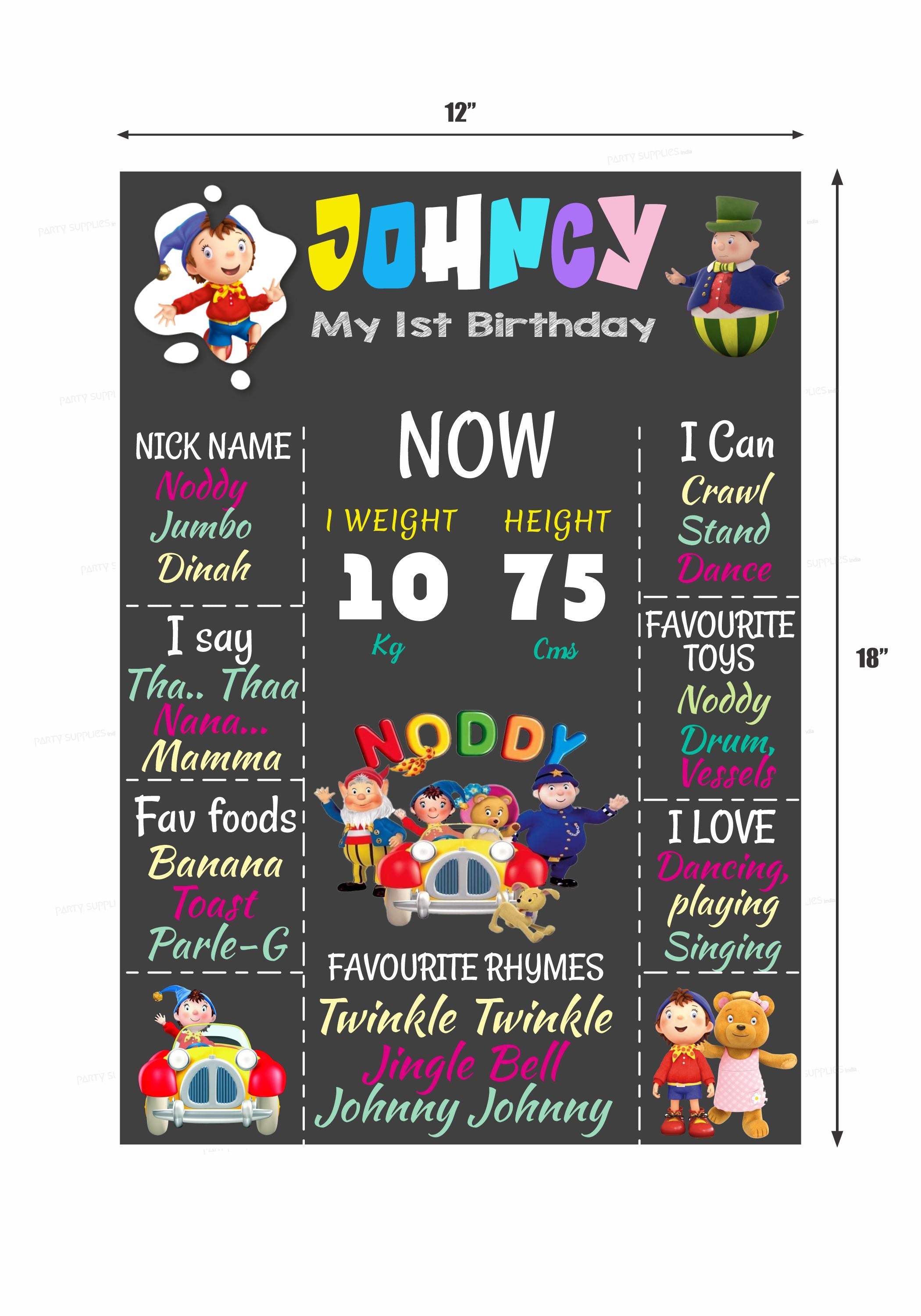 Noddy Theme Chalk Board