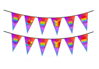 Pop It Theme Flag Bunting