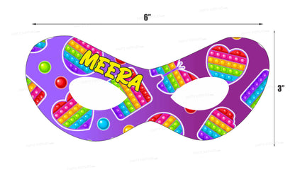 Pop It Theme  Personalized Eye Mask