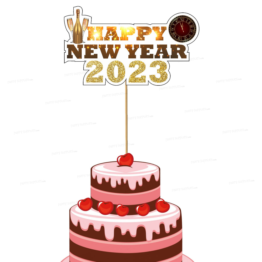 PSI New Year Theme Cake Topper