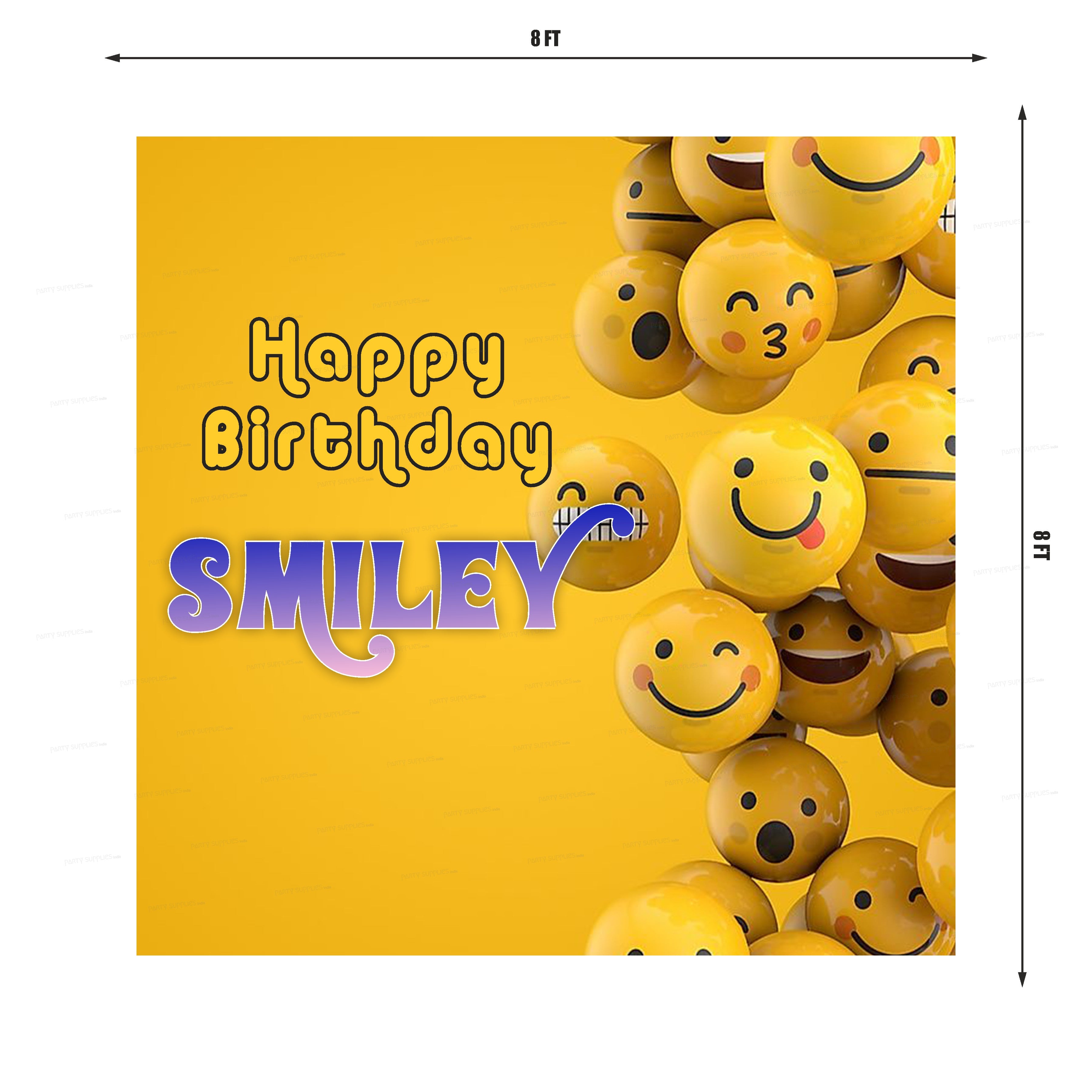 Emoji Theme Customized Square Backdrop