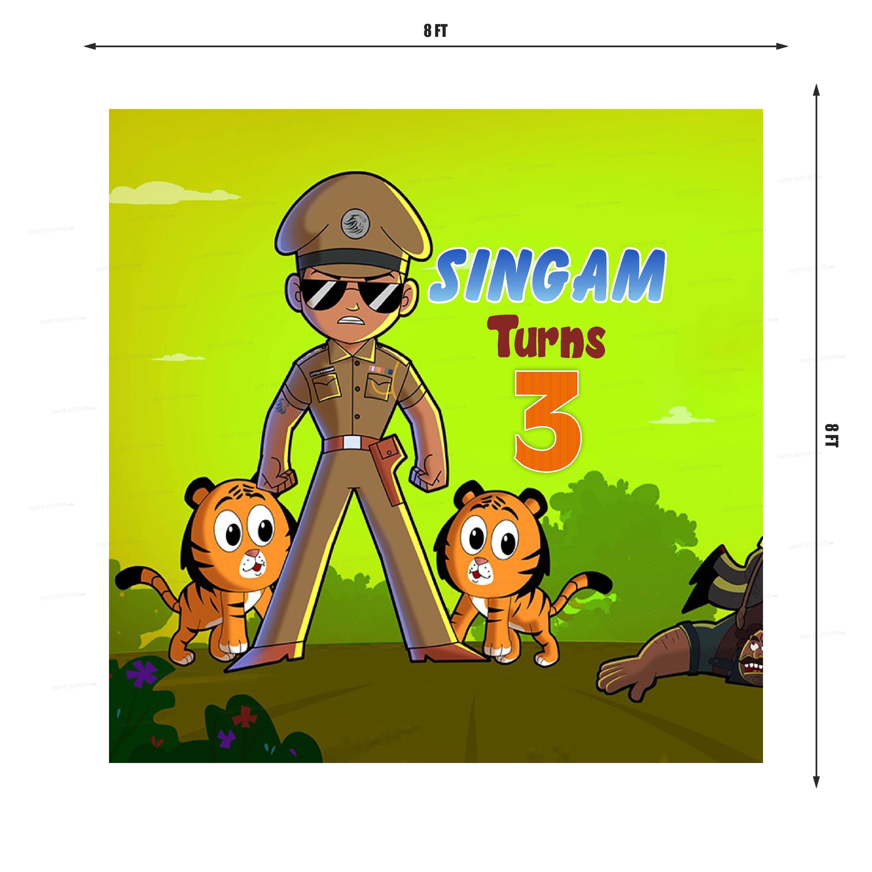 PSI Little Singham Theme Cup Cake Topper | Personalized party – Party  Supplies India