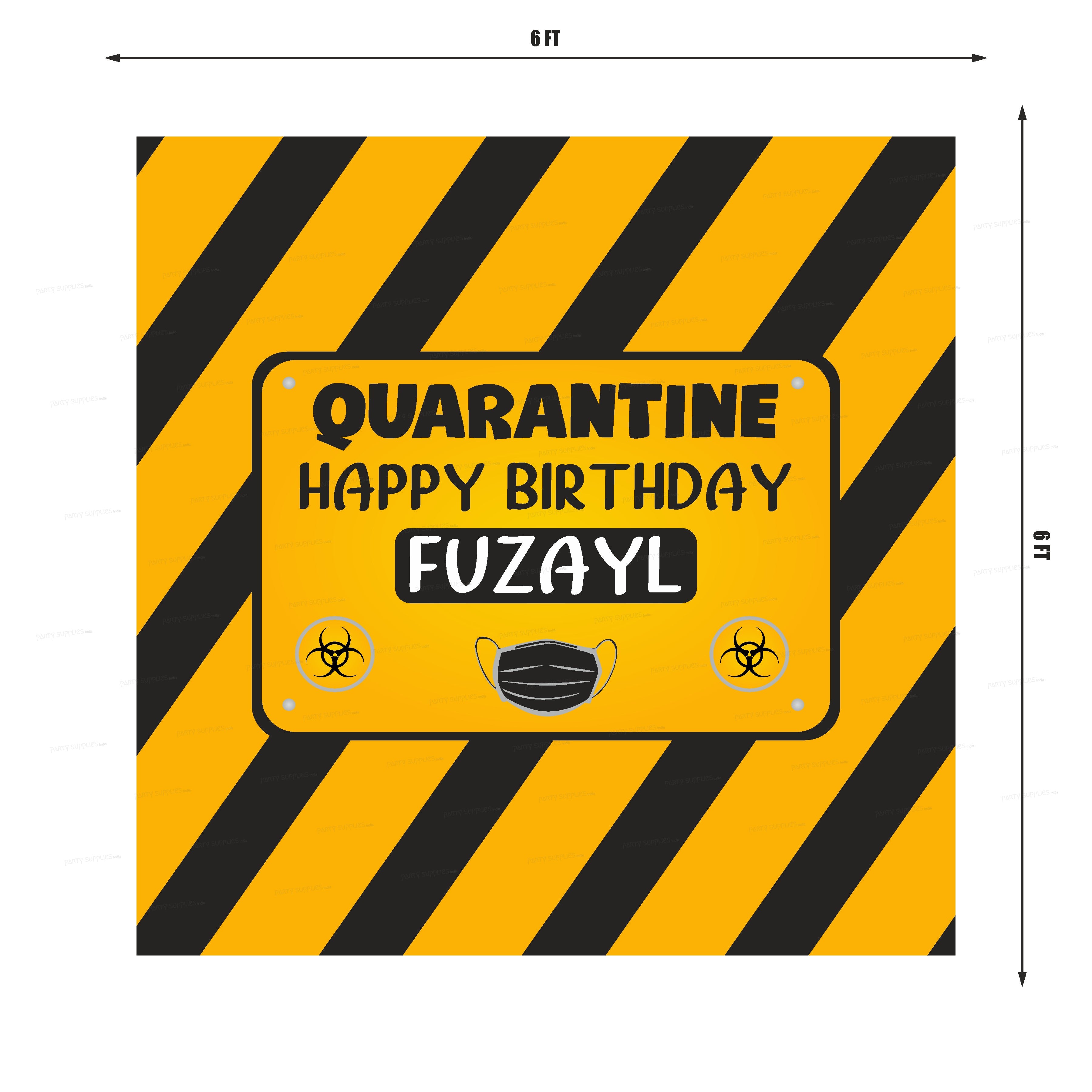 Quarantine Theme Square Backdrop