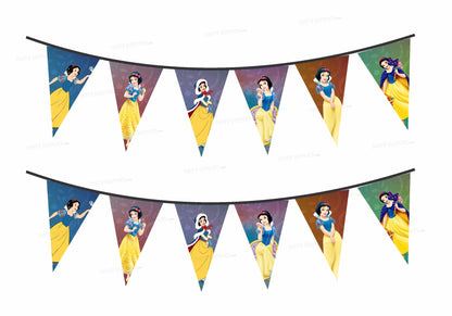 Snow And White Theme Flag Bunting