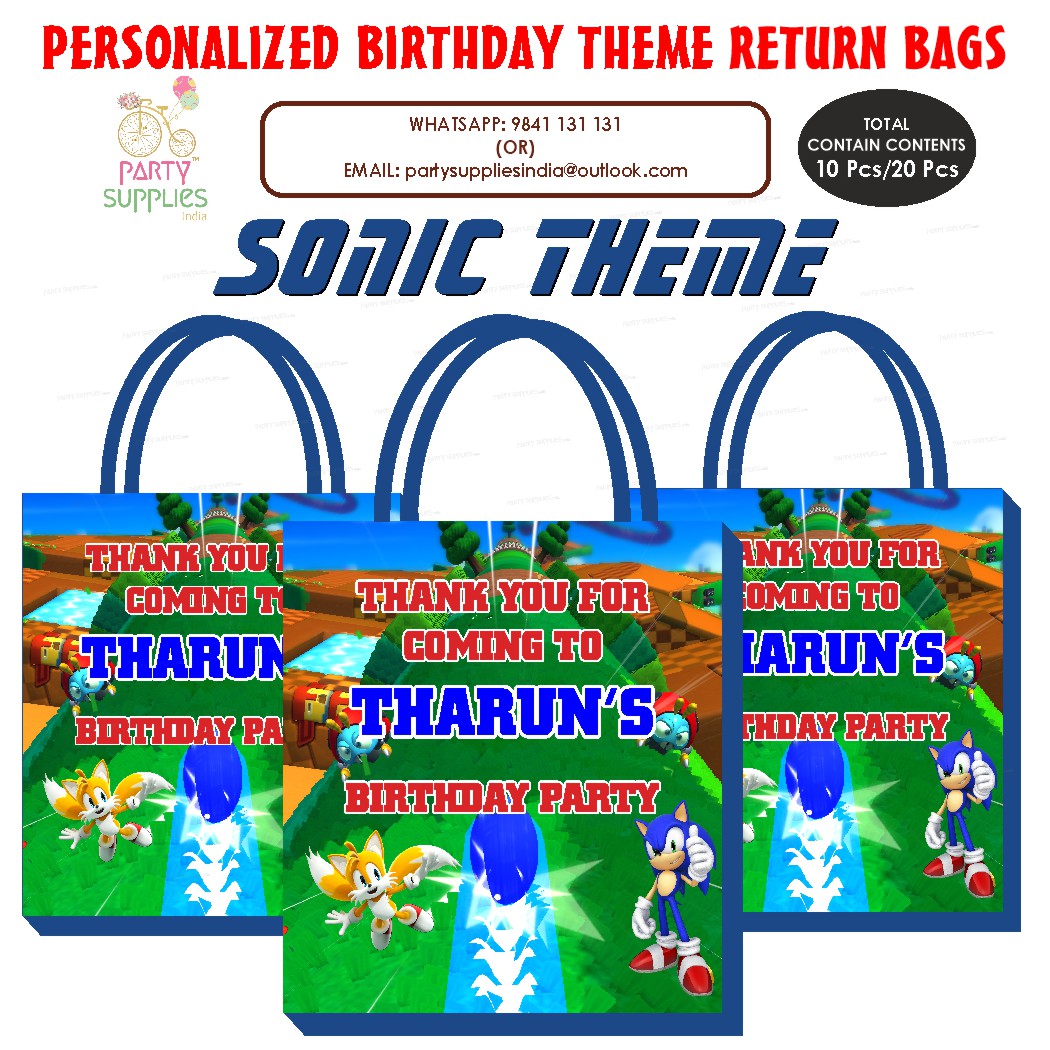 SONIC THE HEDGEHOG  1st birthday party themes for baby girl