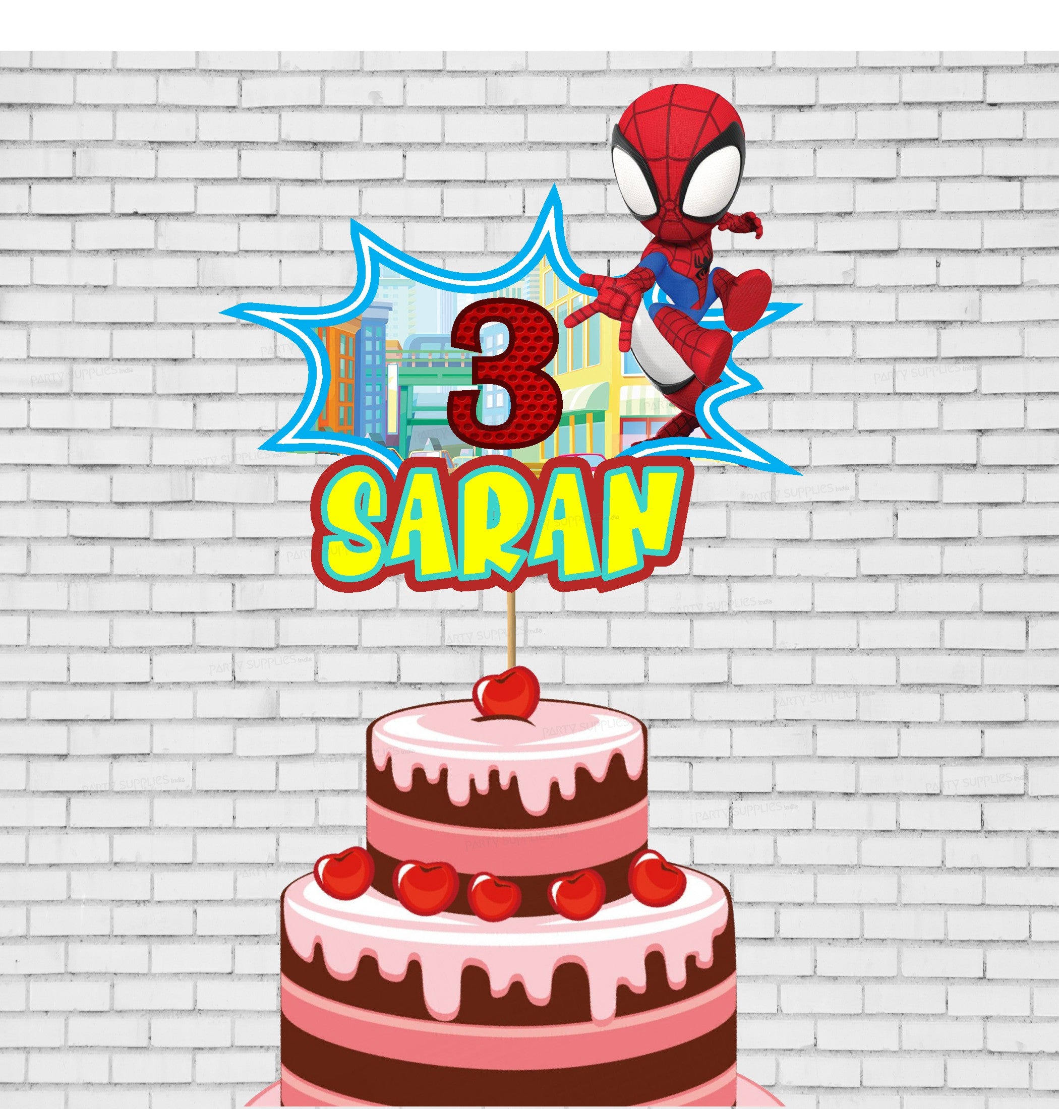 Pin by Andrie on a | Spiderman topper, Spiderman cake topper, Spiderman