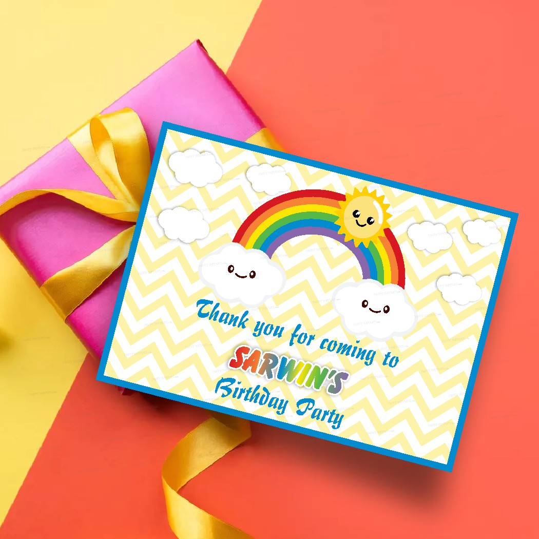 Sunshine Boy Theme Thank You Card