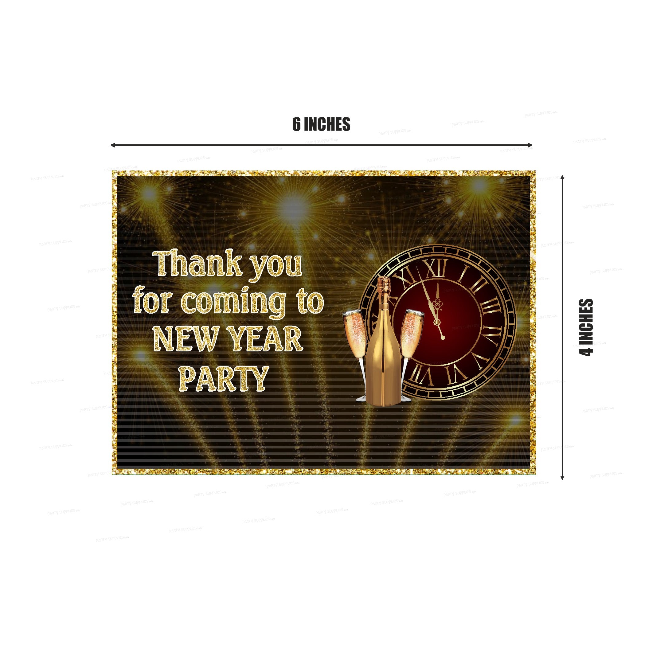 PSI  New Year Theme Thankyou Card