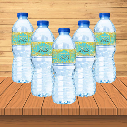 PSI  New Year Theme Water Bottle Stickers