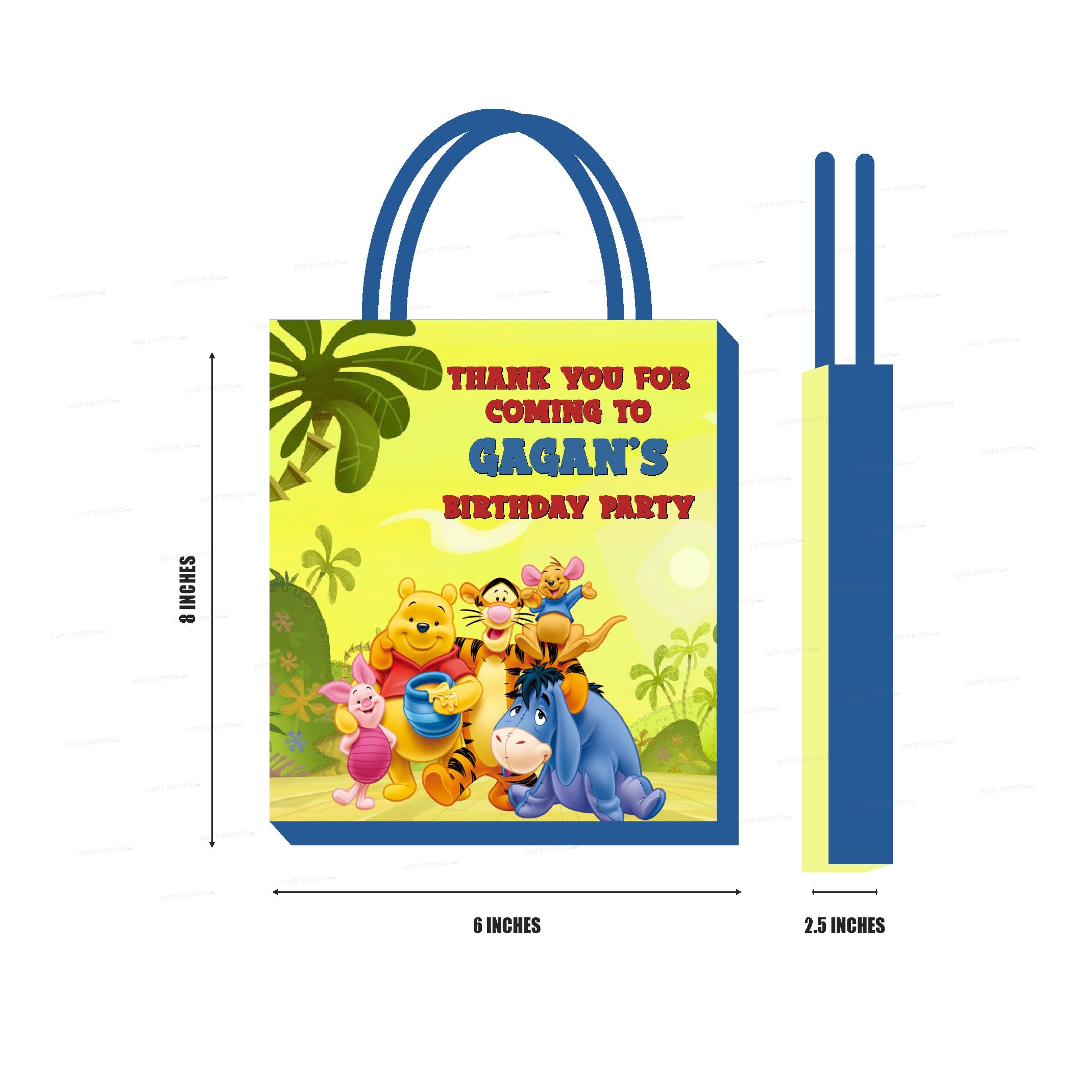 bubblebells Yellow Hand Made Crafted POO BEAR theme party paper bags for  kids return gifts Price in India - Buy bubblebells Yellow Hand Made Crafted  POO BEAR theme party paper bags for