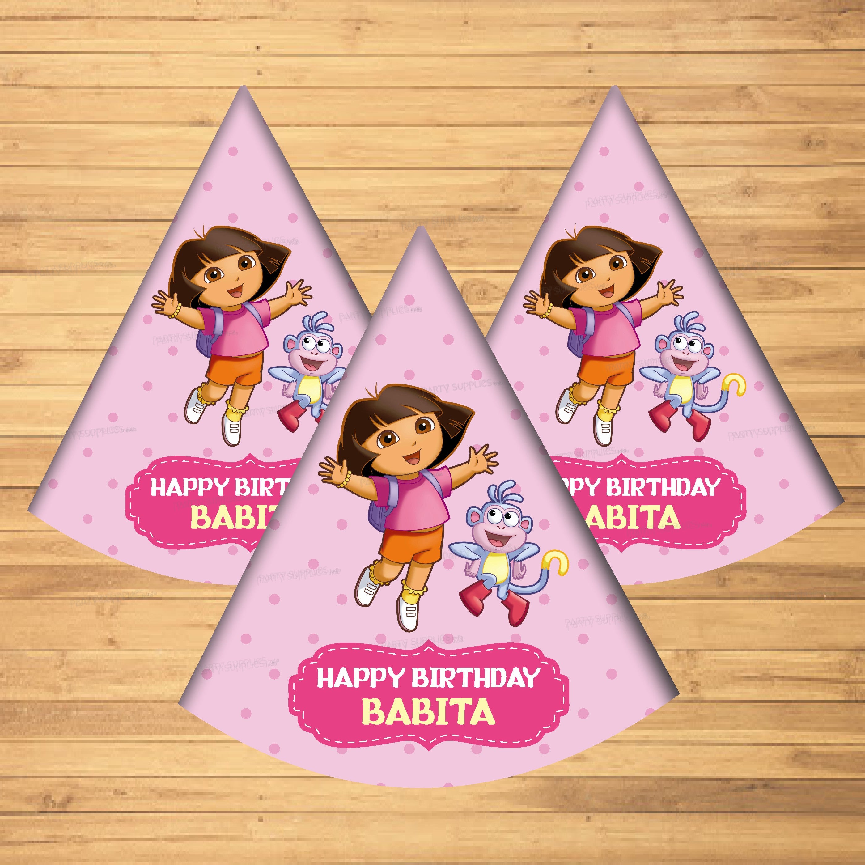 Dora Theme Personalized Hat