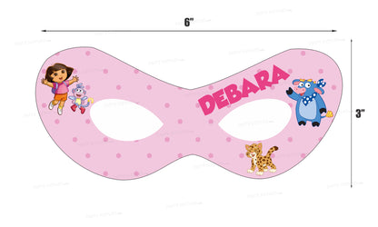 Dora Theme Personalized Eye Mask