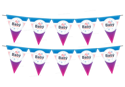 Baby Shower Theme Flag Bunting