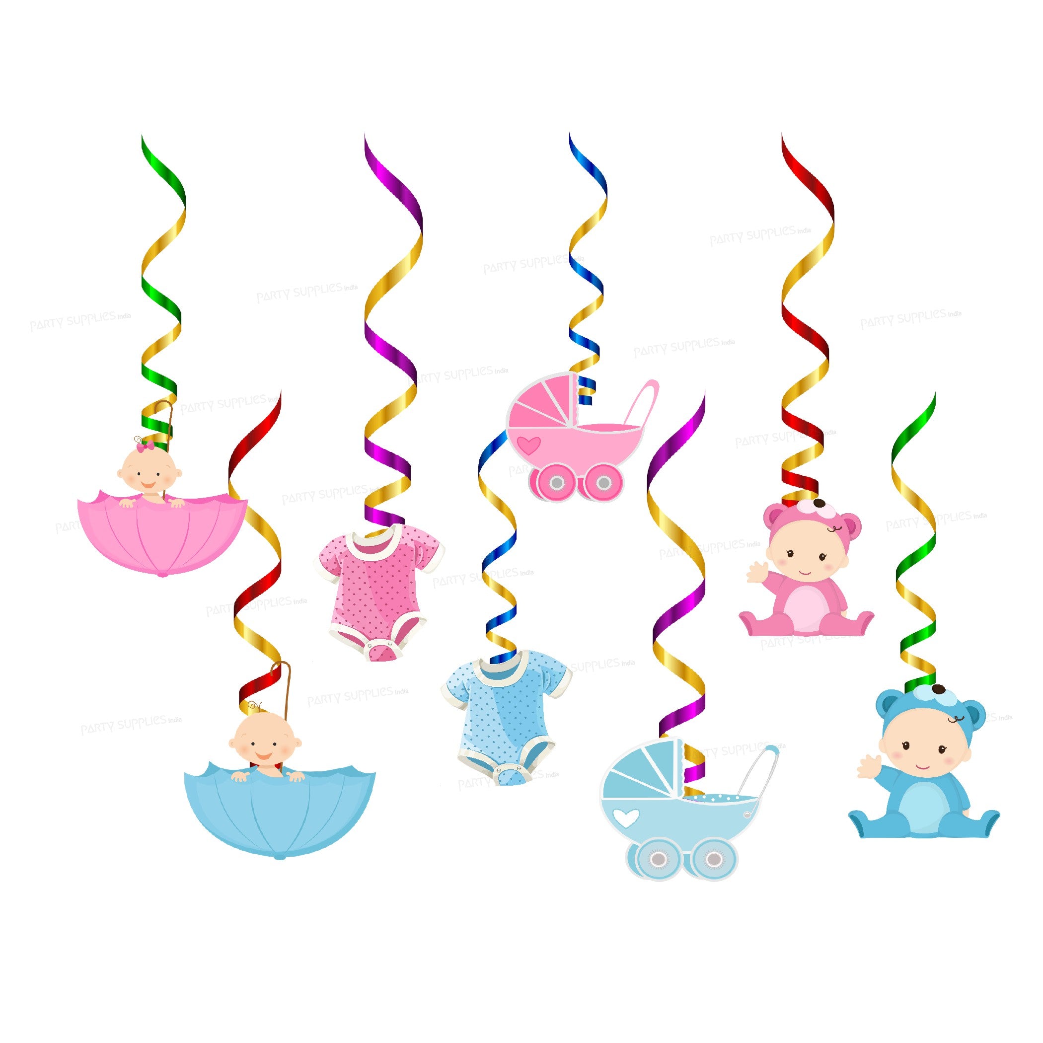 Baby Shower Theme Swirls