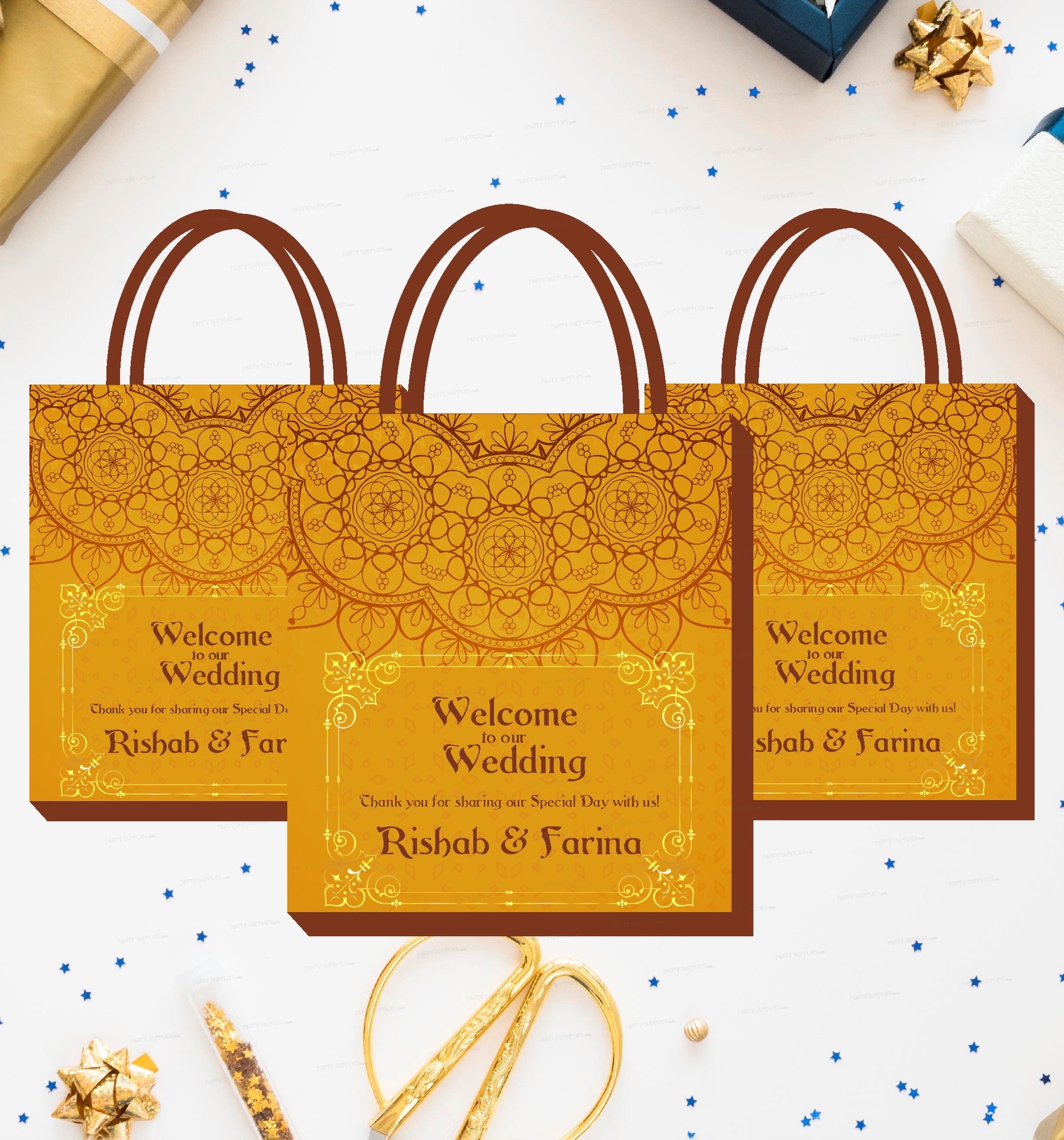 White Printed Paper Wedding Gift Bag, For Gifting, Capacity: 1.5kg at Rs  30/piece in Ahmedabad