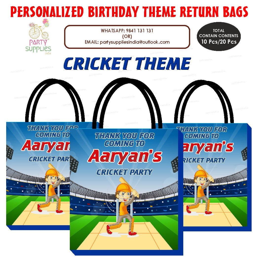 Partyzon 5 in 1 Cricket Birthday Combo Cricket Theme Birthday Party  Decoration Banner Thank you Card Invitation Welcome Banner Photo Booth  Party Item for Adults and Kids : Amazon.in: Home & Kitchen