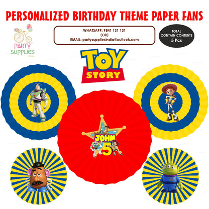 Toy Story Theme Paper Fan