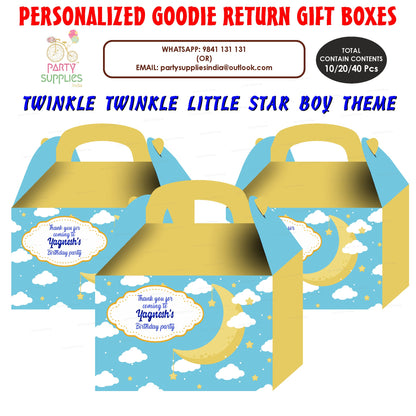 Twinkle Twinkle Little Star Boy Theme Goodie Return Gift Boxes